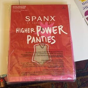 Brand new never opened SPANX higher power panties beige color